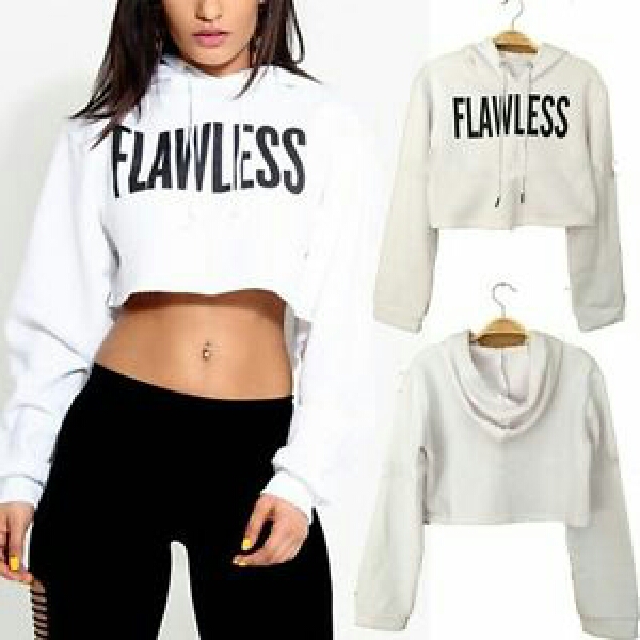 Flawless crop hoodie new arrivals