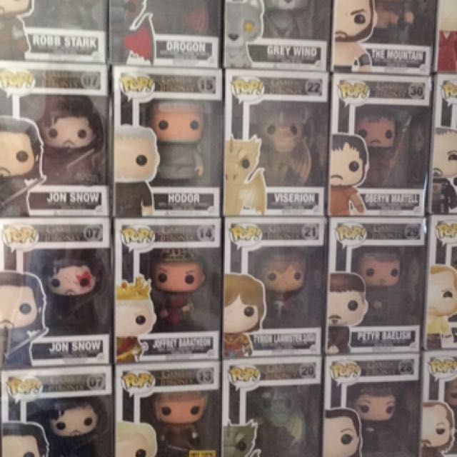 game of thrones funko pop set