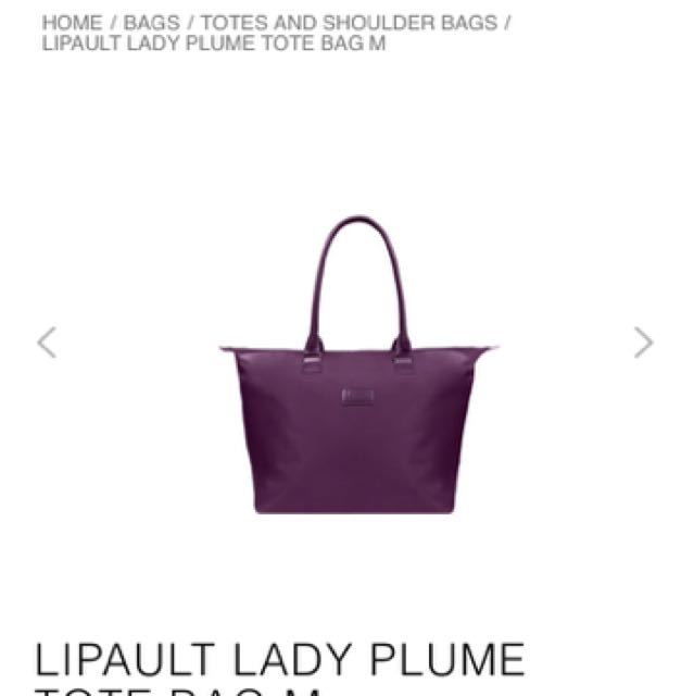 lipault lady plume tote