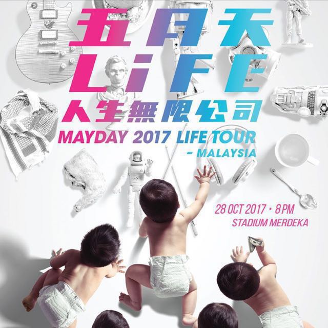 Mayday 2017 Life Tour Malaysia Ticket Rock Zone Entertainment Events Concerts On Carousell