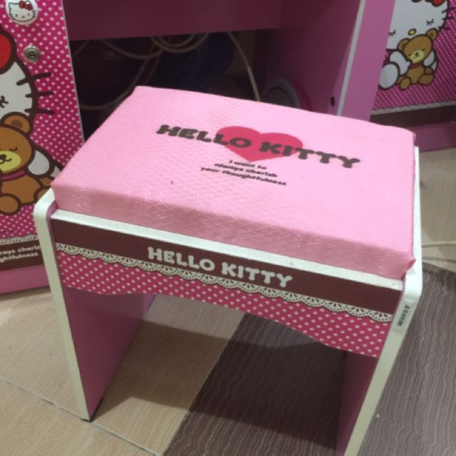  Meja  Rias  Make Up Table Wardobe Laci Hello Kitty KEA  Panel  