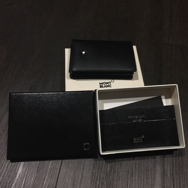 Montblanc Meisterstuck Business Card Holder With Gusset Men S Fashion Watches Accessories Wallets Card Holders On Carousell