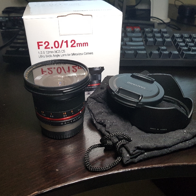Samyang 12mm f/2 X mount Fuji lens, Photography, Lens & Kits on Carousell