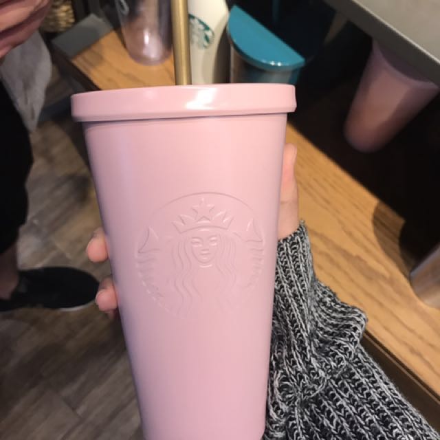 STARBUCKS BABY PINK COLD CUP, TV & Home Appliances, Kitchen Appliances,  Water Purifers & Dispensers on Carousell