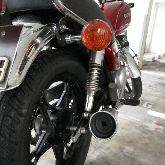 suzuki gn 125 exhaust