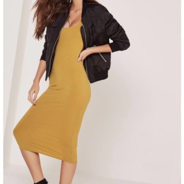 Topshop mustard dress Women s Fashion Tops Sleeveless on Carousell