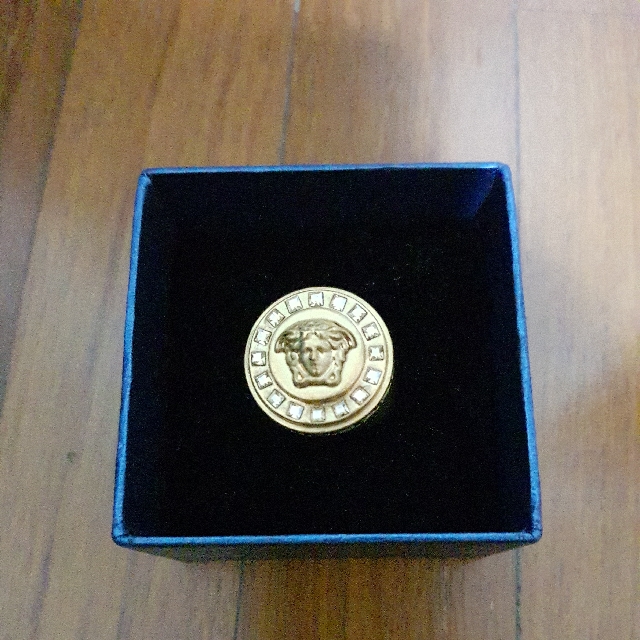 Versace coin ring best sale