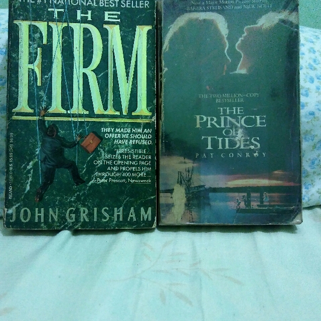 2 Books The Firm The Prince Of Tides Books Books On Carousell