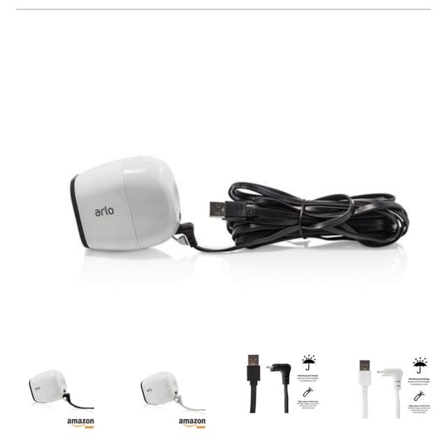 Arlo pro weatherproof 20ft cable sales by wasserstein