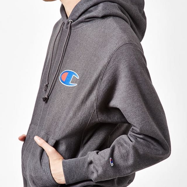 Authentic Champion Big C Reverse Weave Pullover Hoodie