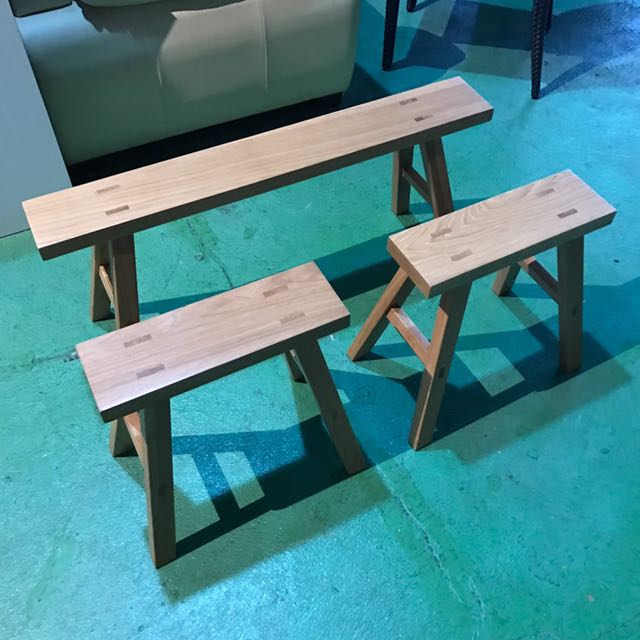 Bench Muji Set Furniture Tables Chairs On Carousell