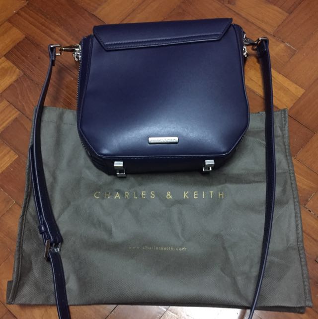 charles keith blue bag