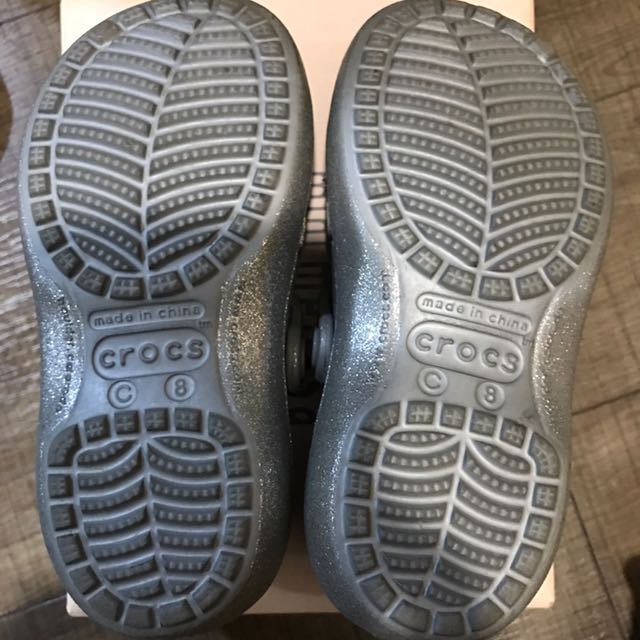 Crocs Glitter Mary Jane, Babies & Kids, Babies & Kids Fashion on Carousell