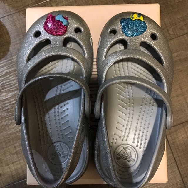 Crocs Glitter Mary Jane, Babies & Kids, Babies & Kids Fashion on Carousell