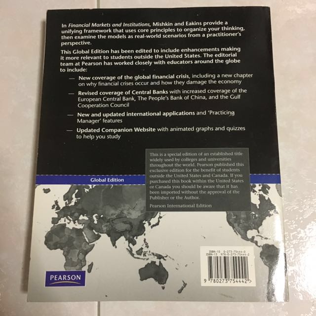 Financial Markets and Institutions 7th Edition by Mishkin & Eakins ...