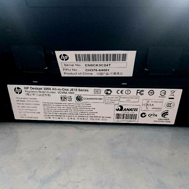 HP DESKJET 3050 ALL-IN-ONE J610a, 家庭電器, 電視 &amp; 其他娛樂, 電視組件及配件 - Carousell