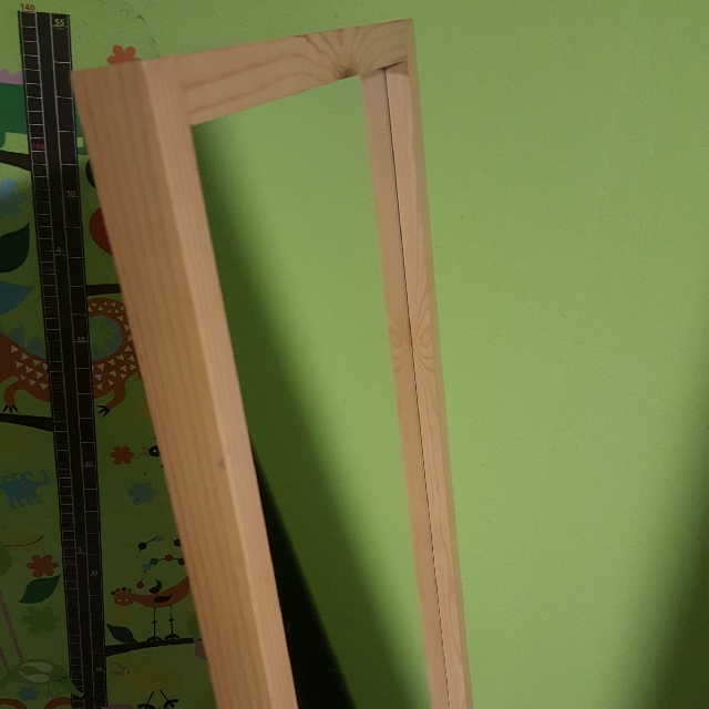 Muji Wooden Frame Full Body Mirror, Babies & Kids, Baby Nursery & Kids