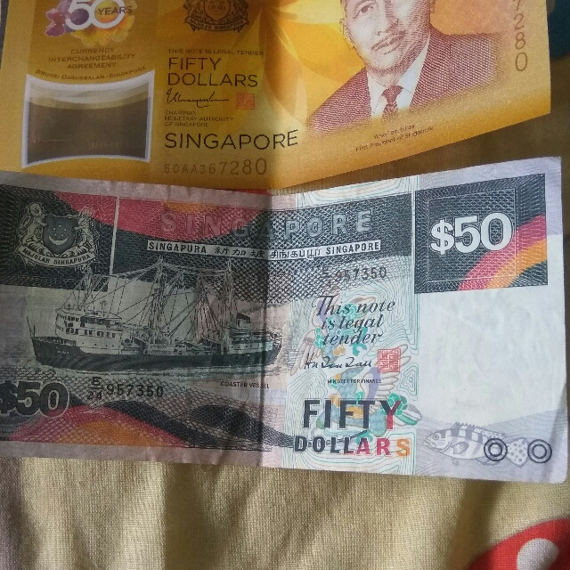 Old 50 Dollar Note Brunei Singapore 50th Note Vintage Collectibles Vintage Collectibles On Carousell