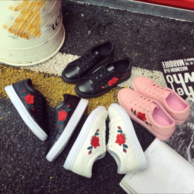 Kasut rose hot sale