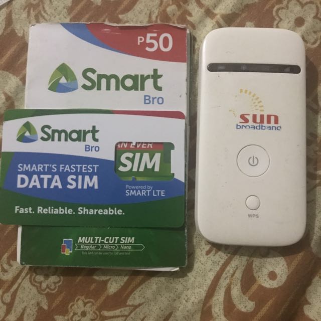 Sun Broadband With Smart Bro Sim Mobile Phones Tablets Mobile Tablet Accessories On Carousell