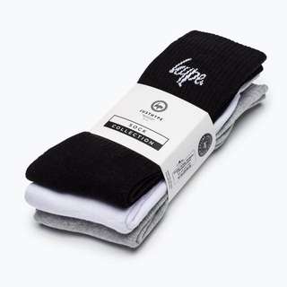 🎉現貨 Hype Script Logo Socks 素色 黑白灰 長襪 打底 英國直送 保證真品