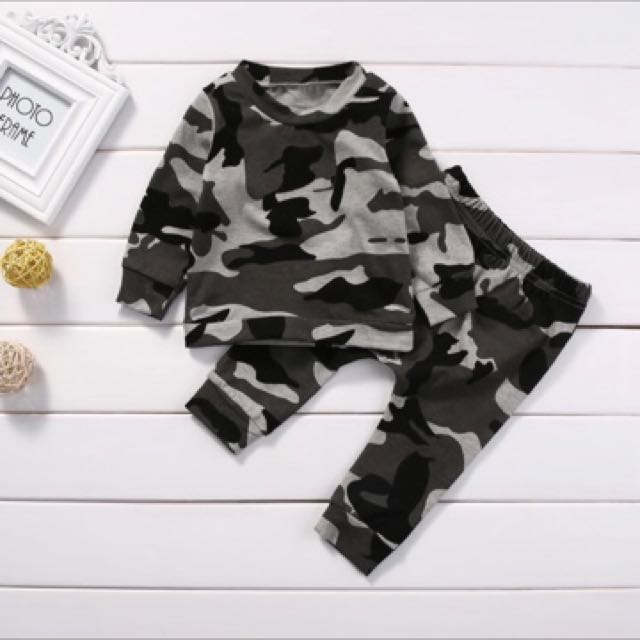 2pcs Newborn Toddler Infant Baby Boy Girl Clothes T-shirt Tops+Pants Outfits Set