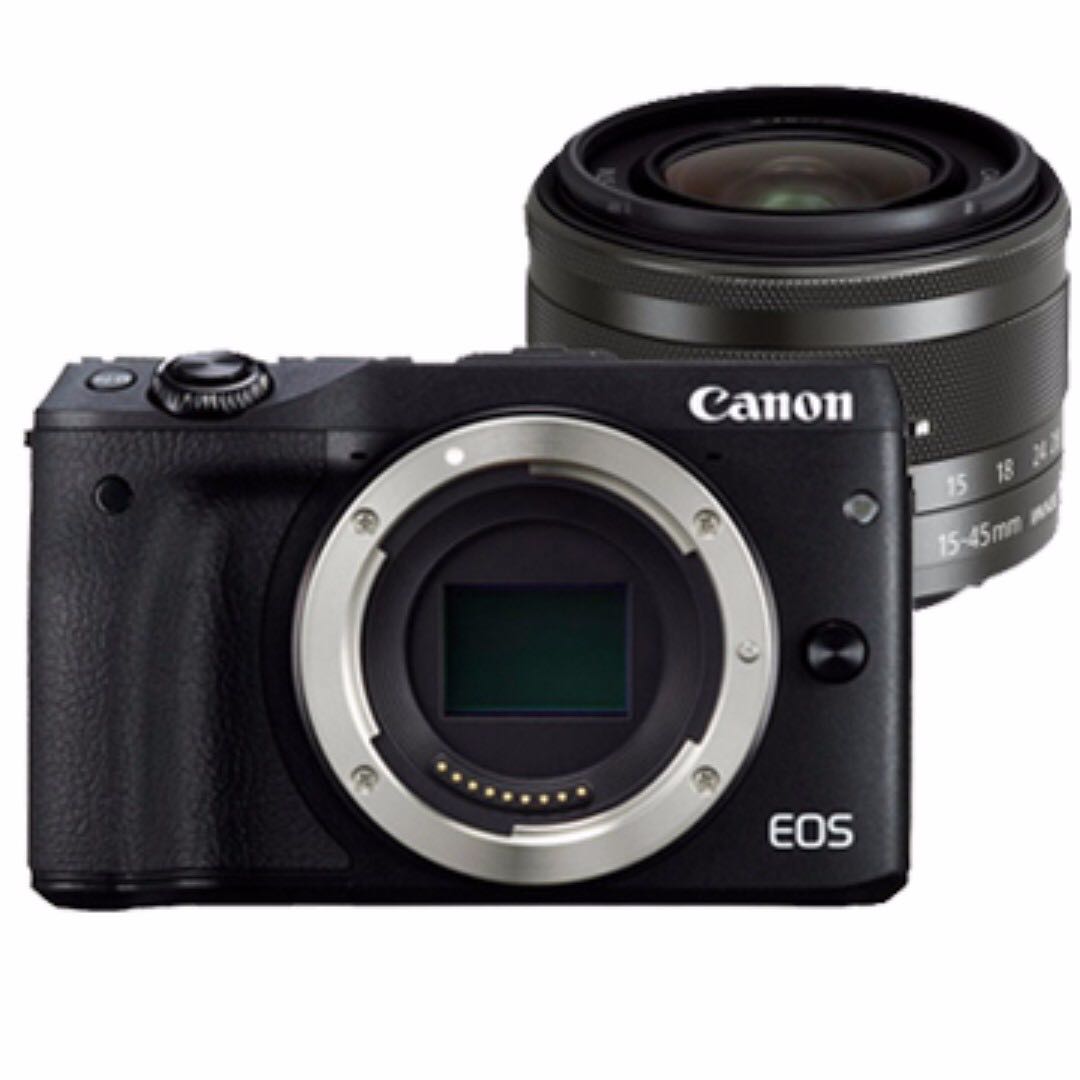 Canon Eos M3單機身 單鏡頭kit Ef M 15 45mm Is Stm 可換鏡頭的微單眼少用極新彩虹先進公司貨 非中文平輸 相機攝影 單眼相機在旋轉拍賣