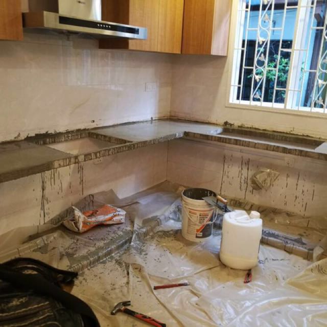 Customised Concrete Kitchen Table Top Home Furniture Home Decor On Carousell