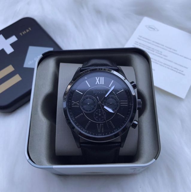 Fossil Flynn Chronograph Leather BQ1777 Men s Fashion Watches