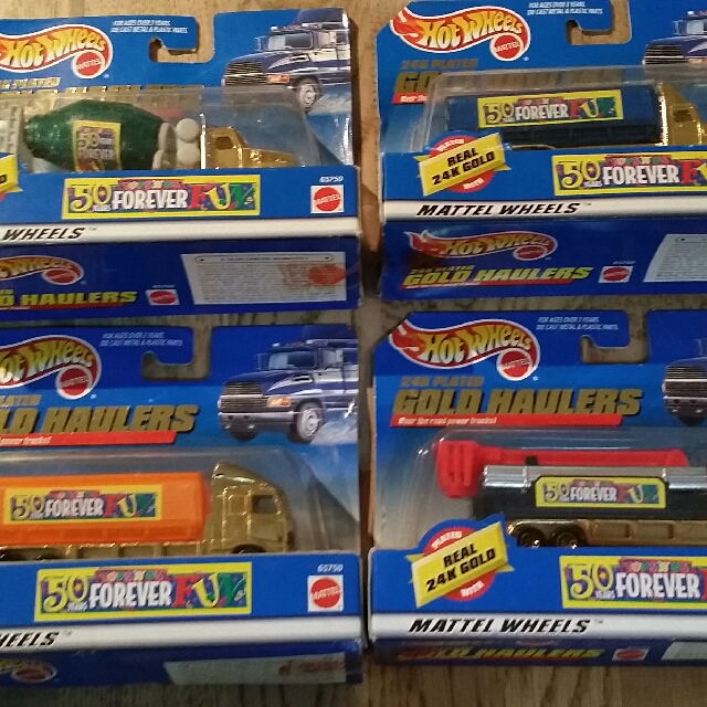 Hot wheels 24k 2025 plated gold haulers