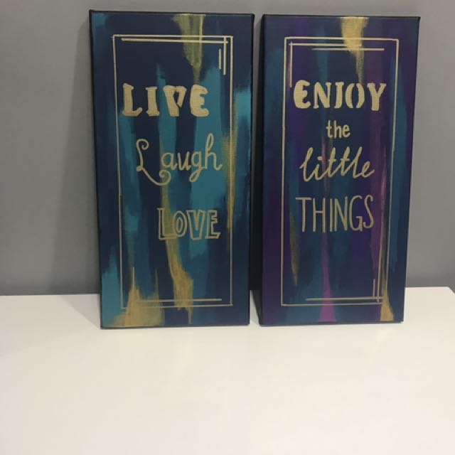 Inspirational Quotes Acrylic Painting On Canvas Furniture