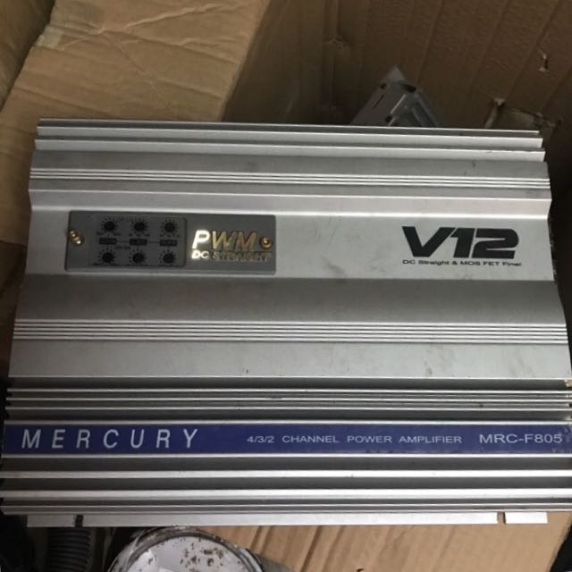 Mercury V12 MRCF805 Amplifier, Car Accessories on Carousell