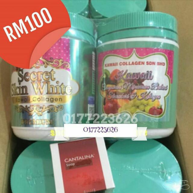 New Secret Skin White Kawaii Collagen Set Dr Harlina Health
