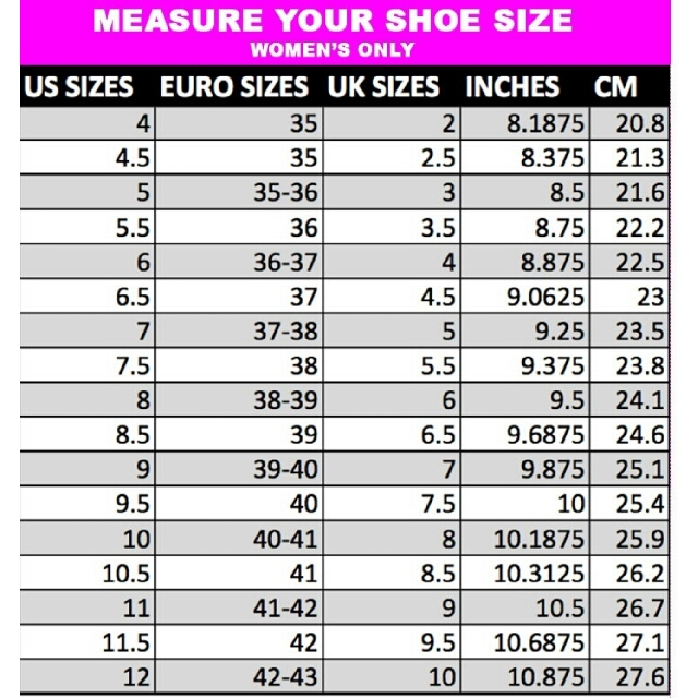 9.5 in european shoe size