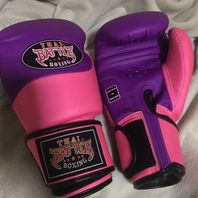 Thai Battle Boxing Gloves (14OZ), Sports Equipment, Sports & Games