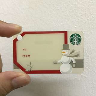 Starbucks USA “Gift Tag” Card