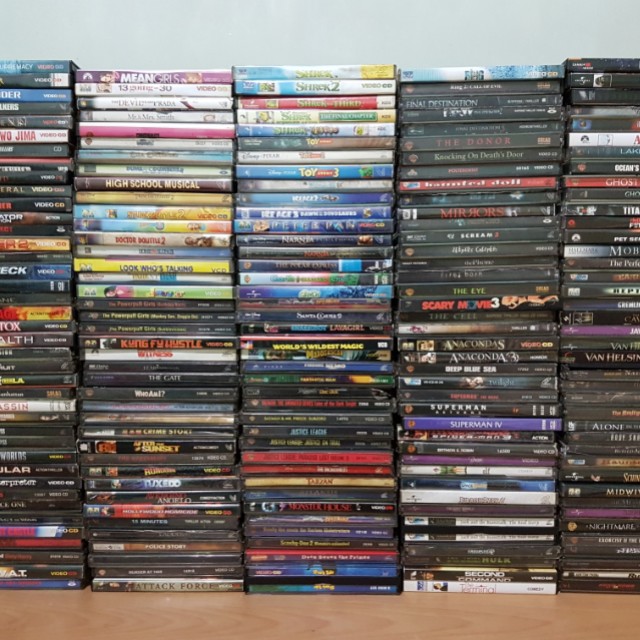200 pcs. Original VCD Collection, Hobbies & Toys, Music & Media, Vinyls ...
