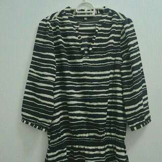 Katies Dark Brown Stripes Blouse