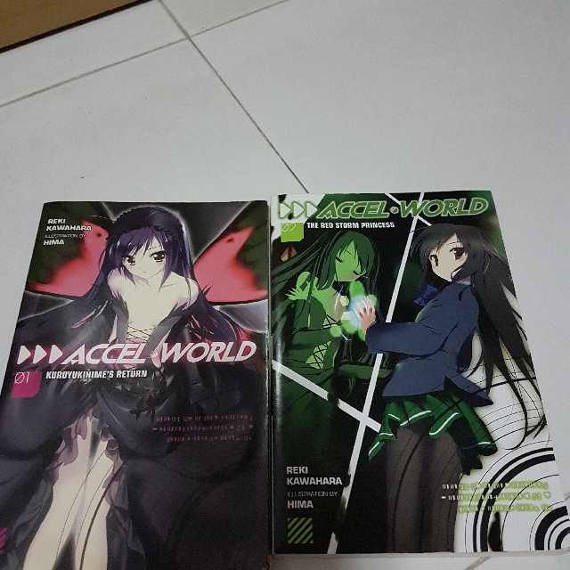 Accel World Light Novel Vol 1 And 2 Books Stationery Fiction