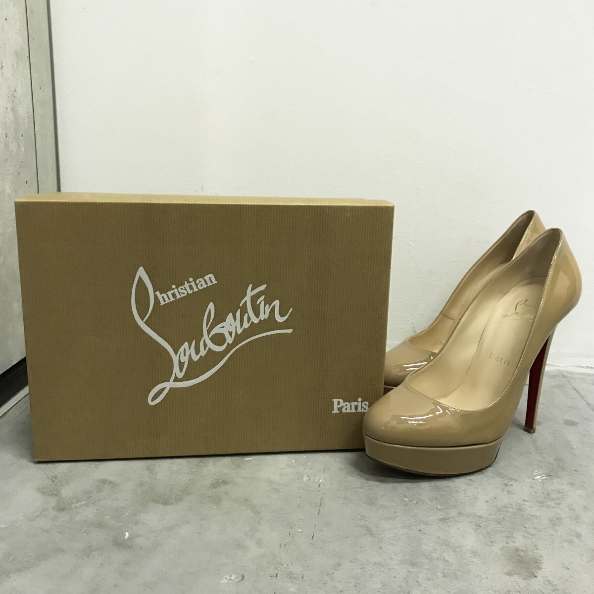 Christian louboutin bianca 140 patent top calf
