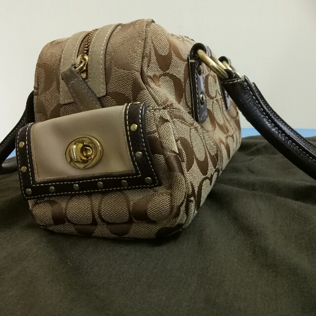 Coach hotsell studded handbag