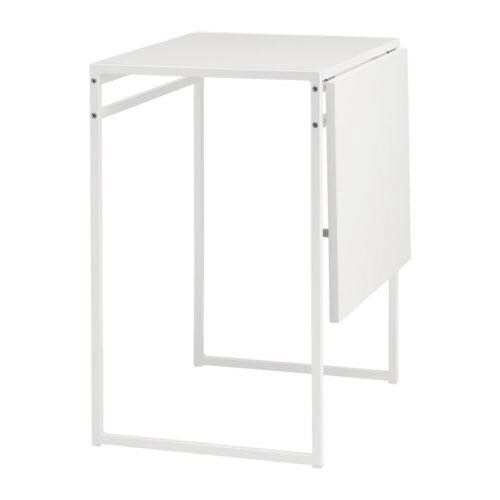 IKEA MUDDUS DropLeaf Table (White Discontinued), Furniture & Home
