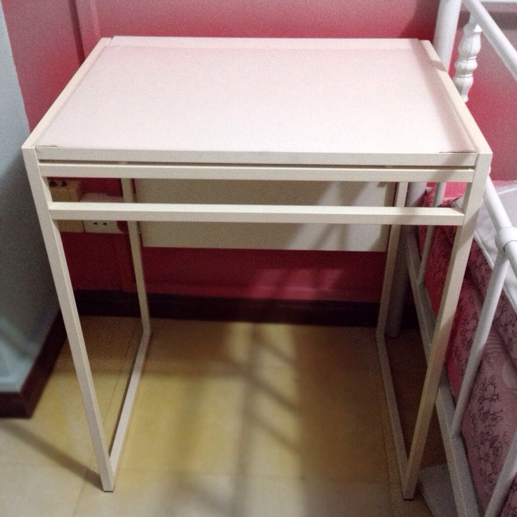 Ikea Muddus Drop Leaf Table White Discontinued Furniture On
