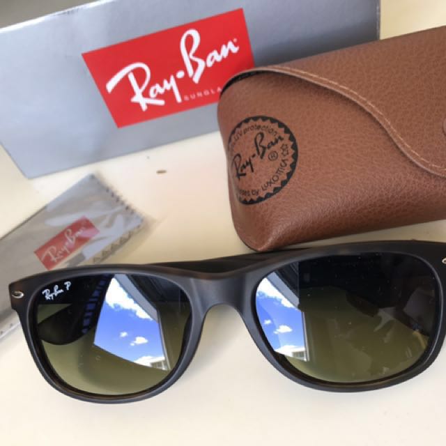 Ray Ban New Wayfarer Matte Tortoise Polarised Women S Fashion Watches Accessories Other Accessories On Carousell