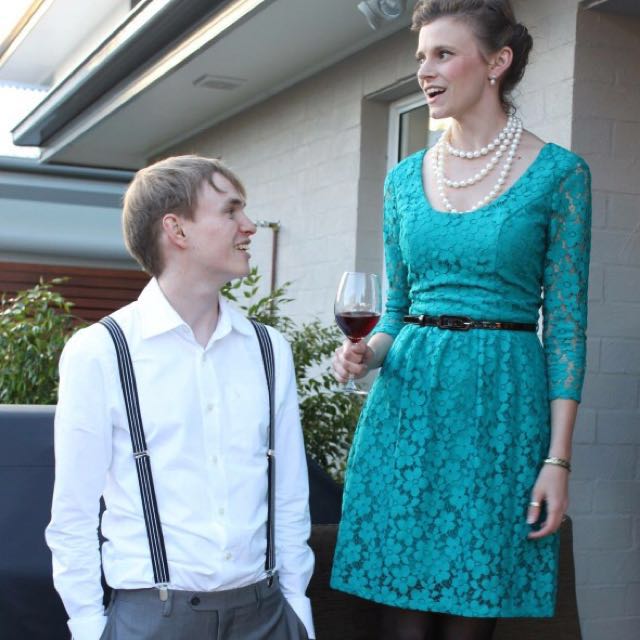 Review green lace dress best sale
