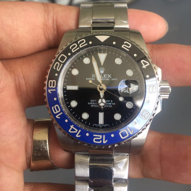 Rolex Gmt Master Ii Aka Batman 116710blnr Ceramic Bezel Stainless Steel Men S Fashion Watches On Carousell