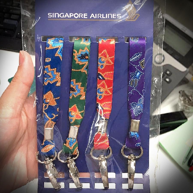 Singapore Airlines Cabin Crew Batik Lanyard Authentic Men S