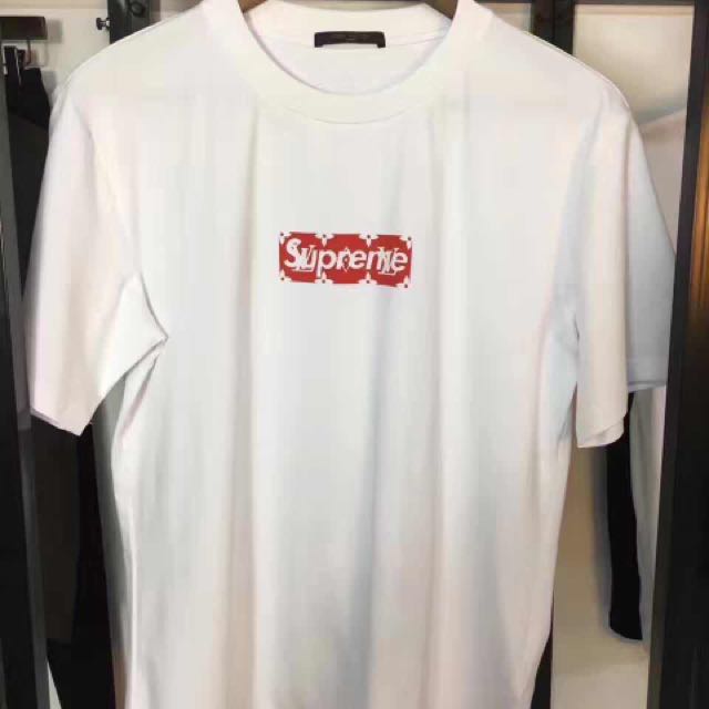 Supreme x LV Tshirt, Men's Fashion, Tops & Sets, Tshirts & Polo