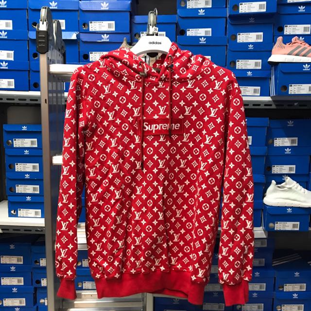 supreme x lv hoodie harga