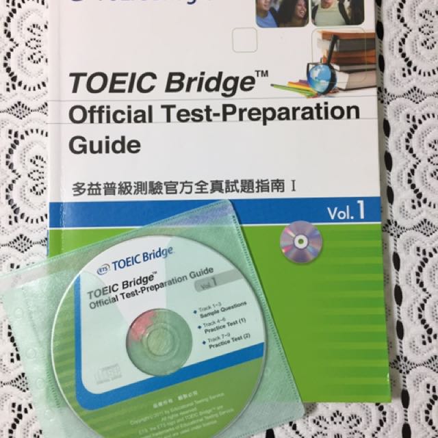 Toeic Bridge 多益普級測驗官方全真試題指南附cd 圖書 考試用書在旋轉拍賣